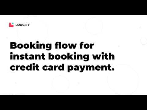 BOOKING & PAYMENT - Booking flow for instant booking with credit card payment