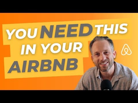 MUST-HAVE Amenity for Your Airbnbs In 2022 | Tim Hubbard