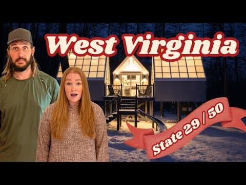 Glamping in Snowy West Virginia | 50 State Travel Vlog
