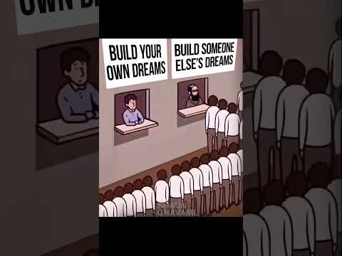 Do you want to build your own dreams or someone else’s? #personaldevelopment #positivechange