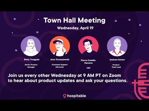 Hospitable Town Hall, April 19, 2023