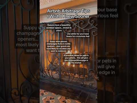 Airbnb Arbitrage tips i wish i knew earlier!! #rentalarbitrage #airbnbarbitrage #shorts