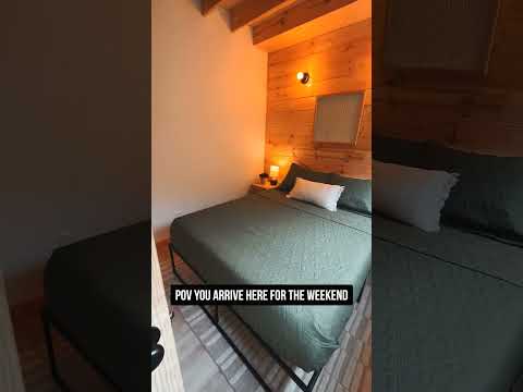 POV you arrive at this tiny house #shorts