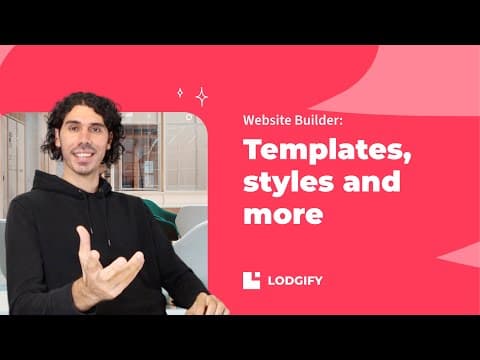 Lodgify's Website Builder | How to customize templates, styles and more 🎨