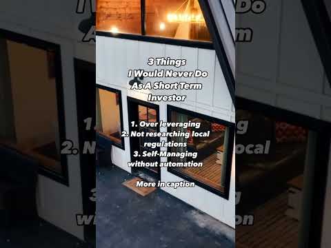 3 things I would never do