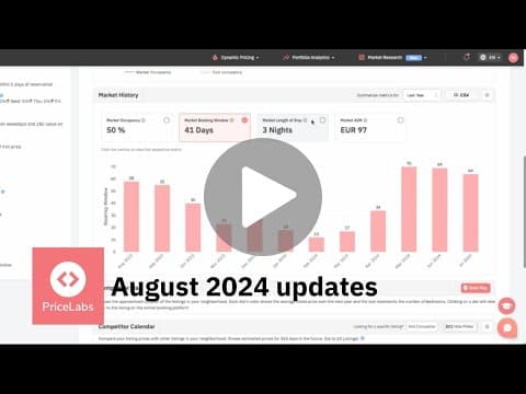 PriceLabs Product Updates for Hosts - August 2024