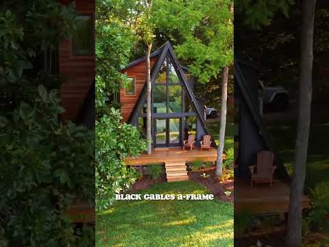 This aframe cabin is a DREAM #shorts #airbnb