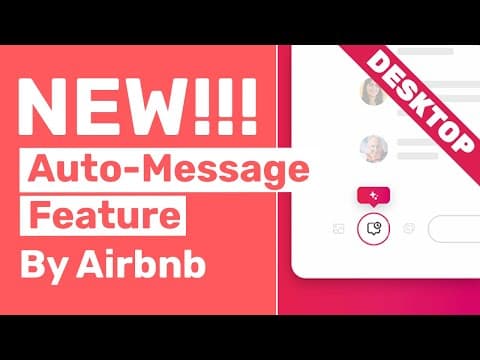Tutorial Of New Airbnb Feature: Automated Messages On Desktop Computer
