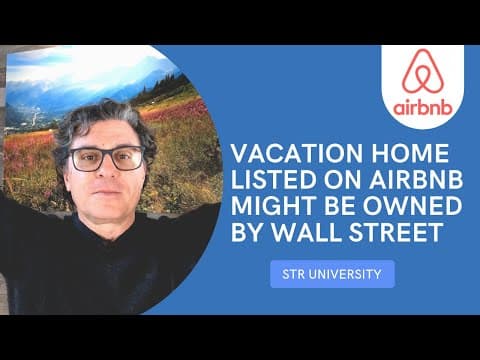 STR investors: The Institutional $ is here NOW!