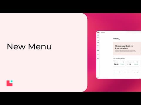 A new menu for smoother navigation in Lodgify