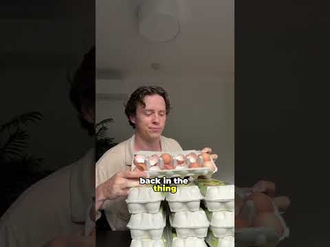 Save your time by putting the egg shells back in the egg carton