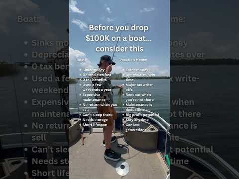 Buy a boat, get a hole in the water you throw money into. Buy a 2nd home, you get a place you love