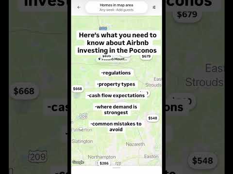 Poconos Airbnb Vacation Rental Short Term Investing