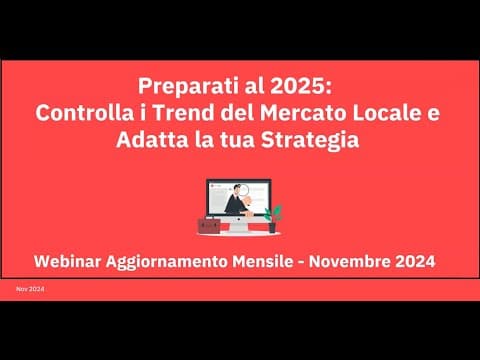 Prepararsi al 2025: Osserva le tendenze del mercato locale e adatta la tua strategia