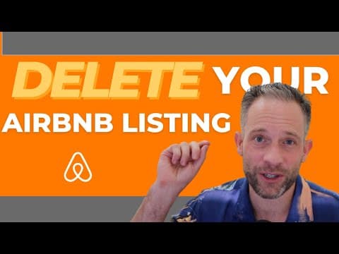 Airbnb Hosting Tips | How To Delete, Snooze, Unlist Your Listings | Tim Hubbard