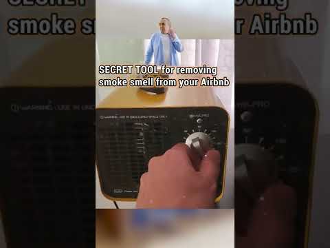 SECRET TOOL for removing smoke smell from Airbnb #airbnb