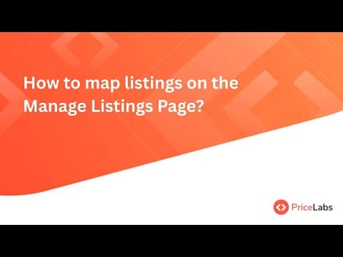 How to map listings on the Manage Listings Page?
