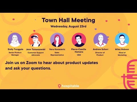 Hospitable Town Hall, August 23rd, 2023