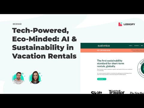 Lodgify Webinar: Tech-Powered, Eco-Minded - AI & Sustainability in Vacation Rentals