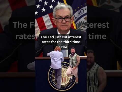 The Fed cut rates for the third time in a row.