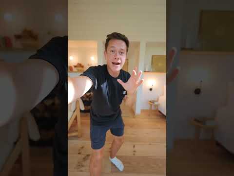 Quick tour of the best off grid cabin, The Hut! #shorts