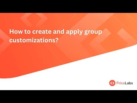 How to create and apply group customizations?