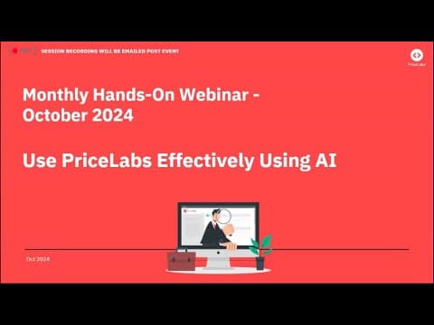 Monthly Hands-On Webinar For Property Managers and Hosts: Oct 2024