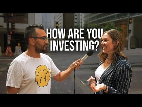 asking strangers how they're investing during the recession
