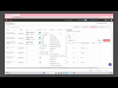 Navigating Pricing Dashboard