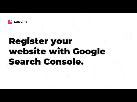 SEO - Register website with Google Search Console