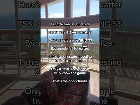 Yes, airbnb is saturated… its saturated with hobby hosts. #shorts #airbnbarbitrage