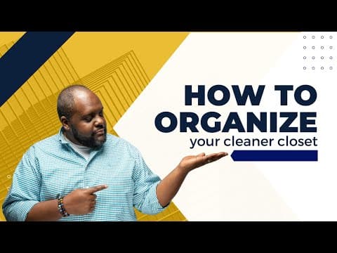 How to organize your short term rental cleaner closet