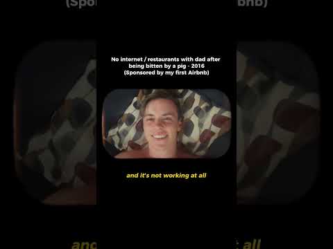 No internet / restaurants with dad after being bitten by a pig - 2016