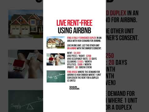 This is how you can live rent-free using Airbnb. #airbnbtips #airbnb #rentalarbitrage