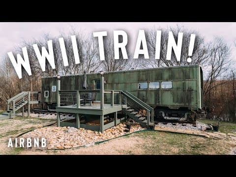 WWII Train Car Converted Into a PERFECT Airbnb! | FULL TOUR! (Platform 1346)