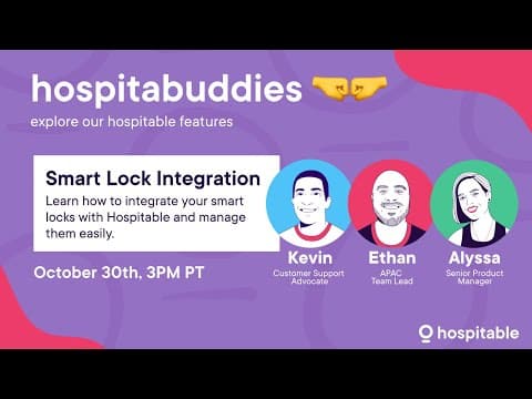 Hospitabuddies, October 30th, 2023 - Smart Locks