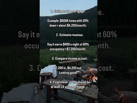 Wondering if an Airbnb is actually a good investment?Here’s the quick way to break it down.