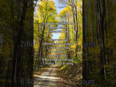 Smoky Mountains Airbnb Investing, Vacation Rentals, Short Term Rental Smokies