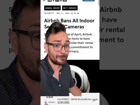 Airbnb bans indoor security cameras 😬