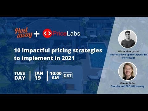 Hostaway + PriceLabs - 10 impactful pricing strategies to implement in 2021 | PriceLabs