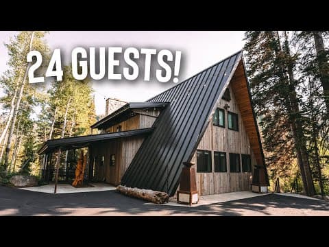 4 Story A-frame Cabin Airbnb Tour! | Nordic Haus 24 guest Utah Ski Lodge!