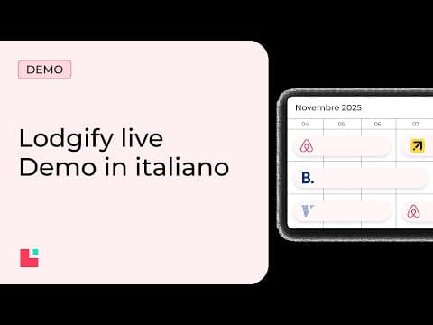 Vedi Lodgify in azione. Live demo per lo speciale Black Friday 2025