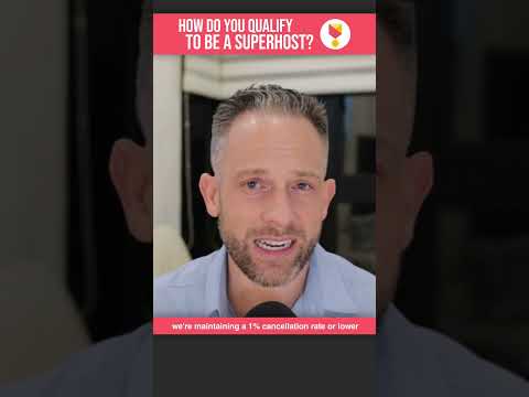 How do you qualify to be a superhost? #shorts #airbnb #airbnbsuperhost #howto #airbnbhostingtips