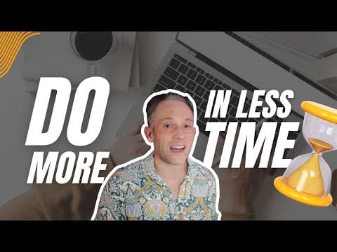 Doing More with Less Time – Productivity (Part 1)