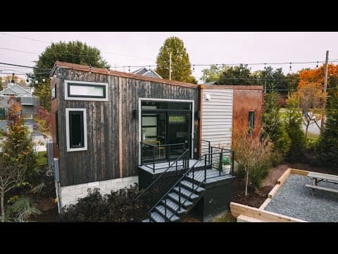 Tiny House w/ Spacious Kitchen Design // Ironwood Grove Tiny House Hotel!
