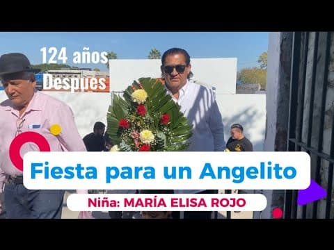 Después de 124 años, María Elisa Rojo recibe ofrendas en su tumba.
