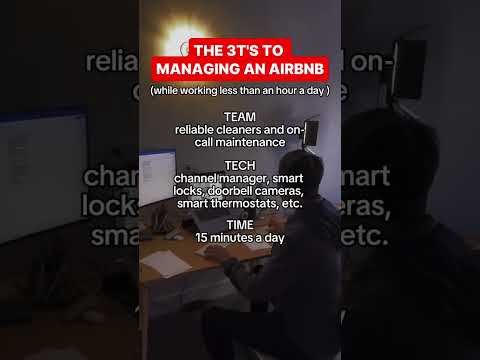 The secret to managing your STR with minimal effort? The 3Ts #airbnbbusiness