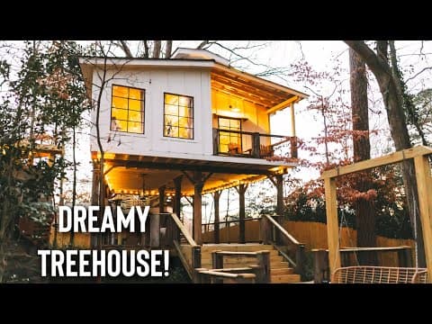 *Dreamy* 700sqft Treehouse Airbnb! | Cabin tour!