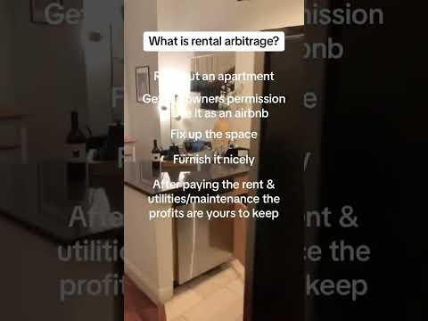 Rental arbitrage simplified.. #airbnbbusiness #airbnbarbitrage #entrepreneur #business #shorts