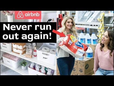 Airbnb Supply Closet Management... Pro Tips + Newbie Mistakes